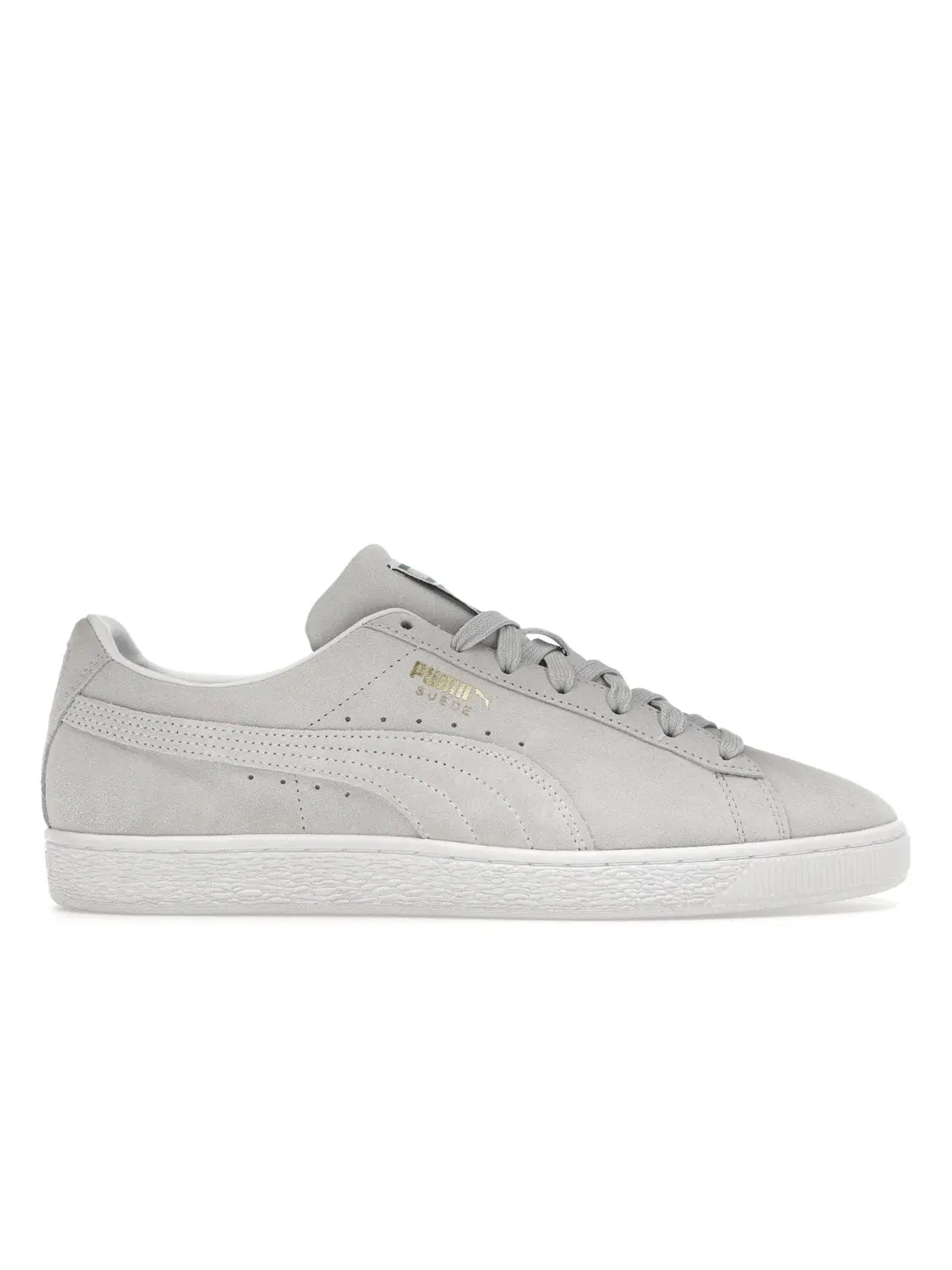 Мужские кроссовки замшевые Puma Suede Classic XXI — изображение 1 из 4, серый фиолетовый/белый