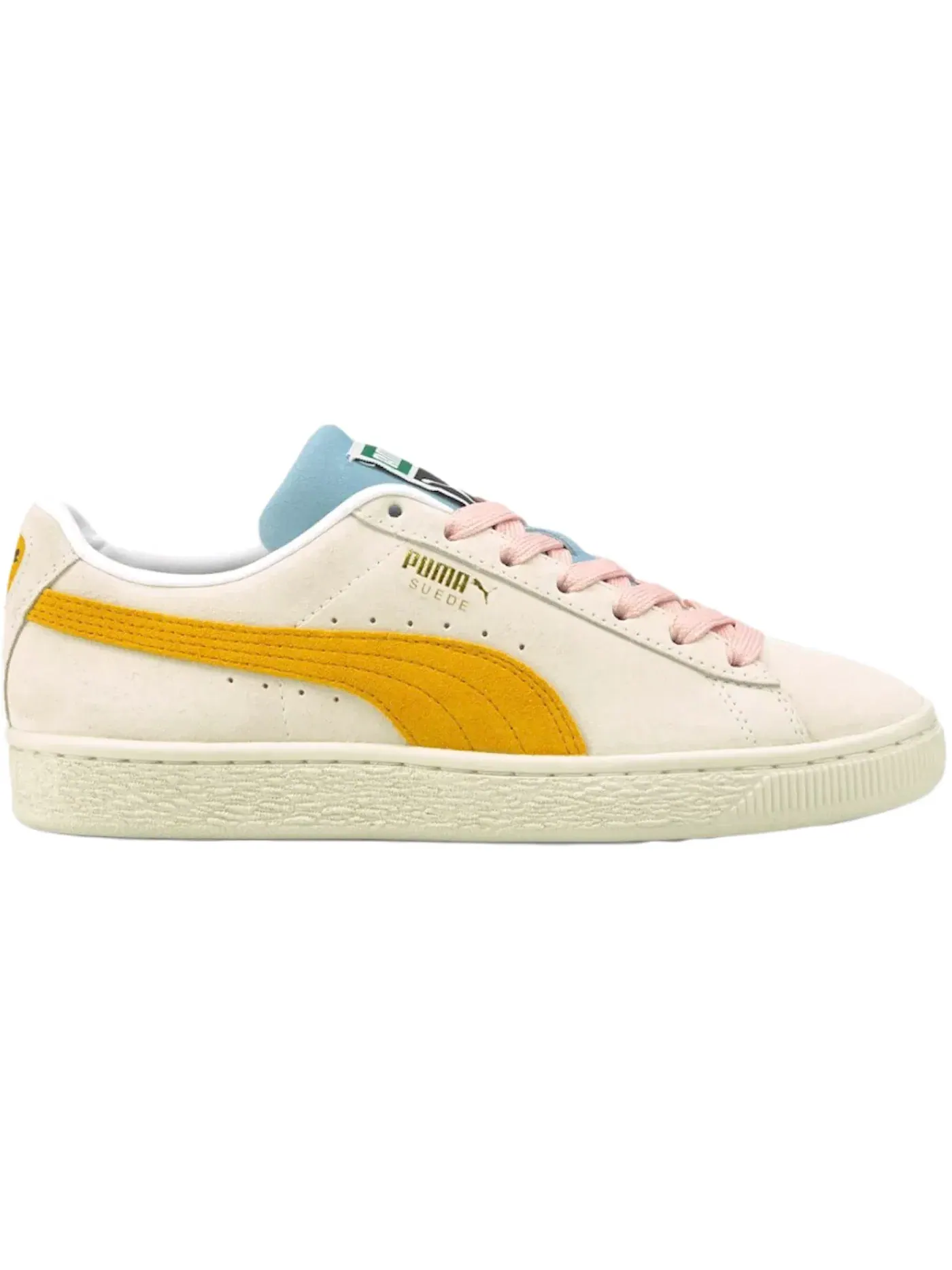 Мужские кроссовки Puma Suede Classic XXI — изображение 1 из 1, слоновая кость/желтый