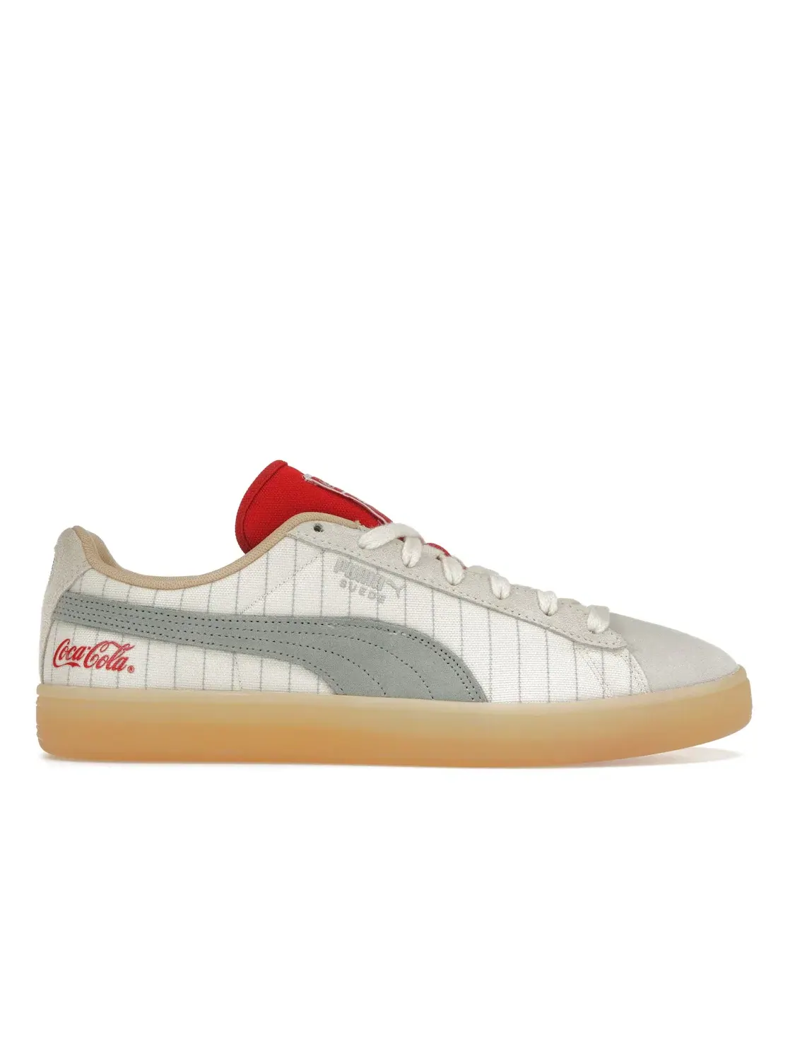 Мужские кроссовки с замшевым верхом Puma Suede Puma — изображение 1 из 4, белый/бежевый/красный