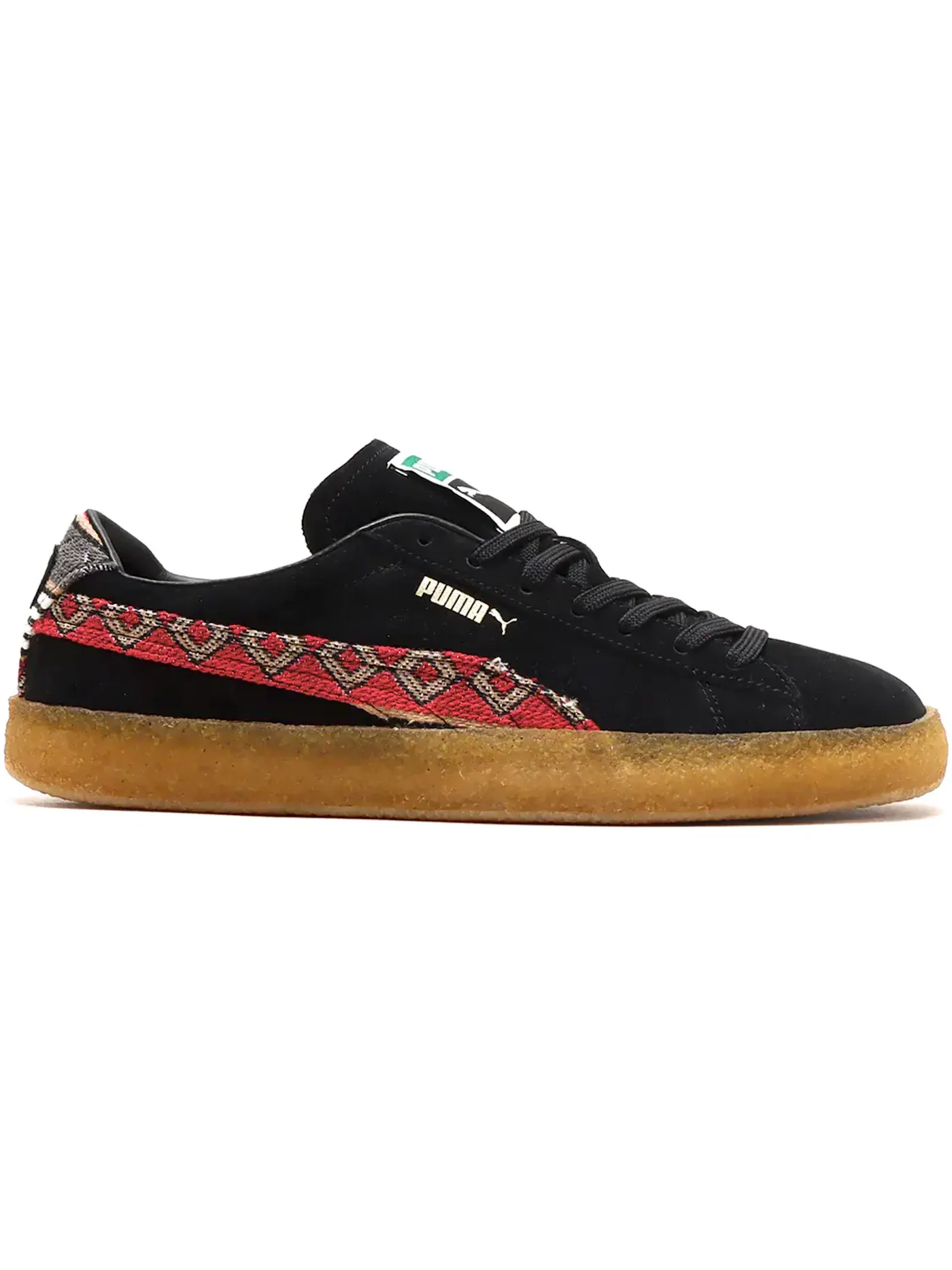 Мужские кроссовки Lifestyle с принтом Puma Suede Crepe Puma — изображение 1 из 1, черный//красный