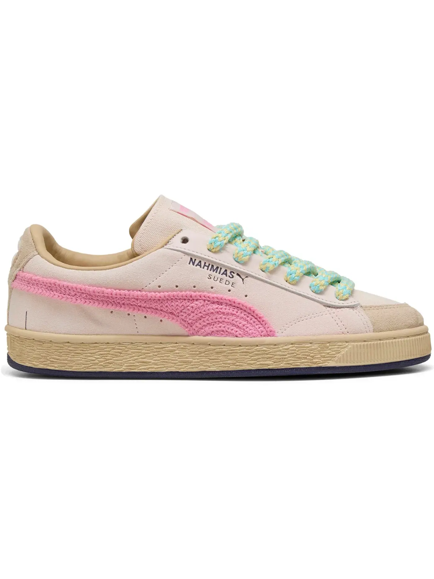 Мужские кроссовки Lifestyle с вязаным верхом Puma Suede Crochet — изображение 1 из 1, розовый