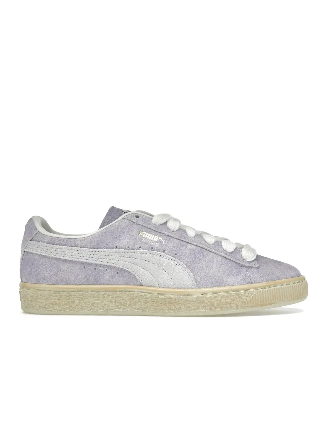 Мужские кроссовки на шнуровке Puma Suede — изображение 1 из 4, слоновая кость
