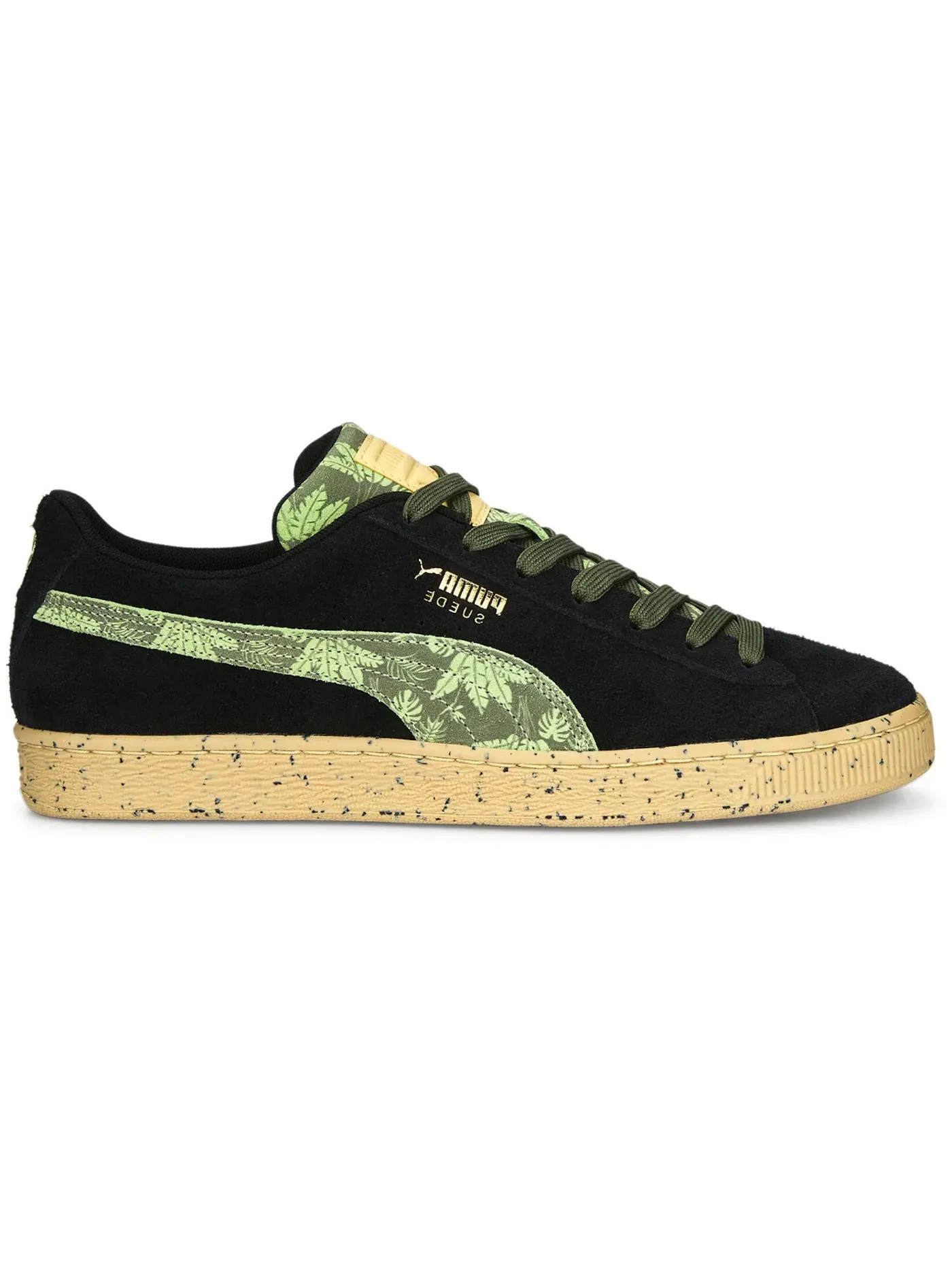Мужские кроссовки Lifestyle Puma Suede Puma Puma Black/Spring Fern — изображение 1 из 1