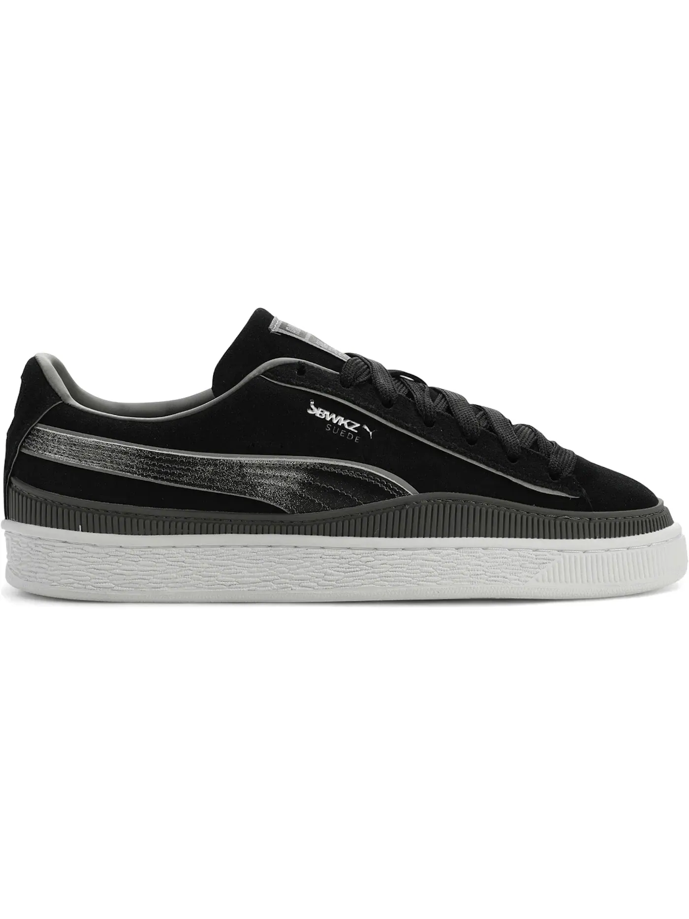 Мужские кроссовки Lifestyle Puma Suede Puma Puma Black/Flat Medium Gray/Puma Silver — изображение 1 из 1