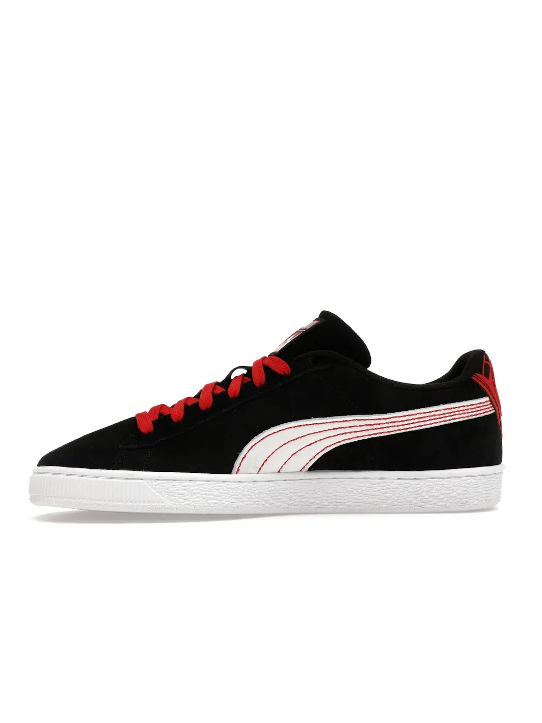 Мужские кроссовки с принтом Puma Suede Marvel Spider-Man Miles Morales Puma — изображение 3 из 4, черный/красный/белый