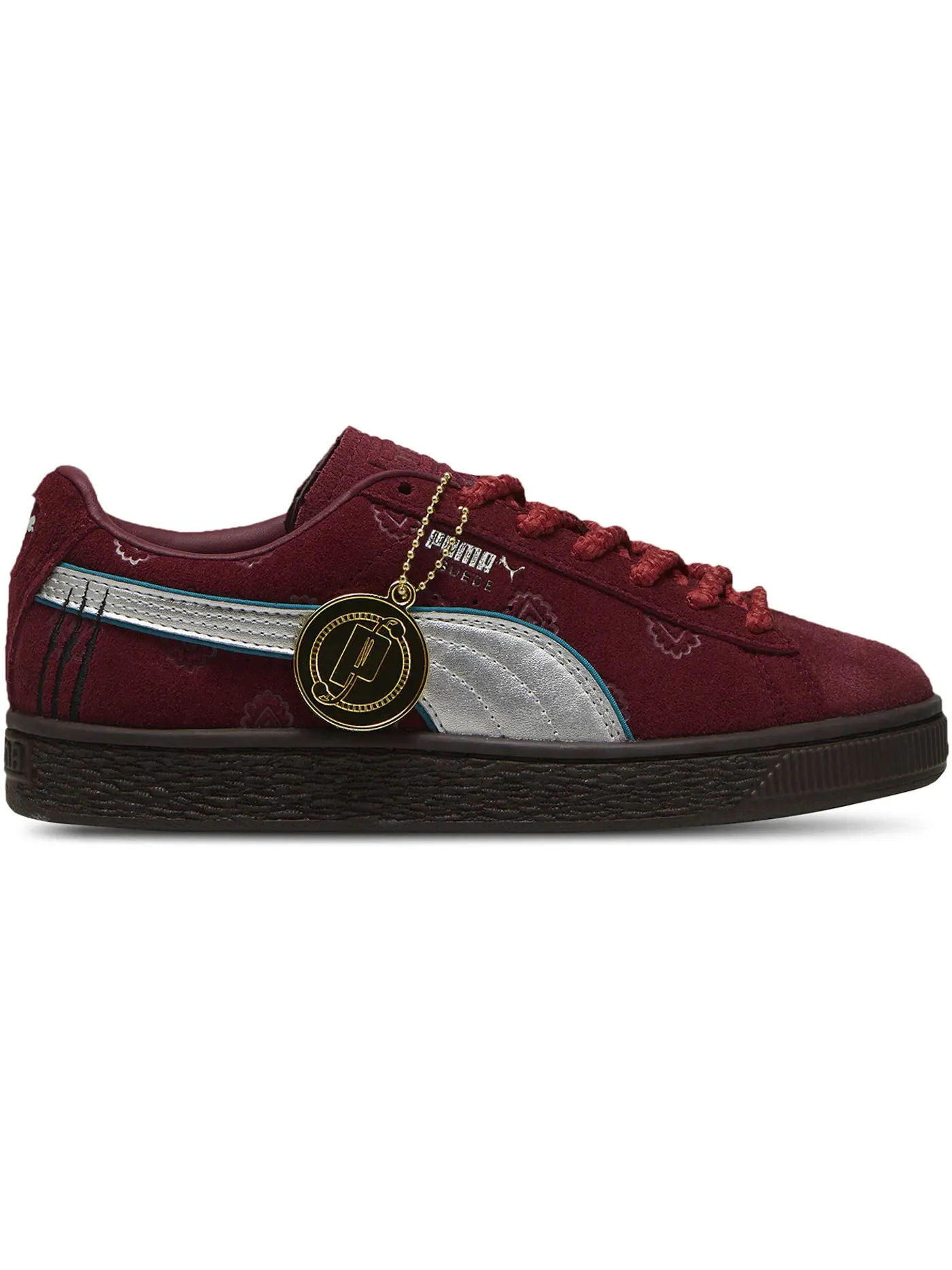 Детский кед Puma Suede One Piece Red-Haired Shanks Puma — изображение 1 из 1, красный/серебристый