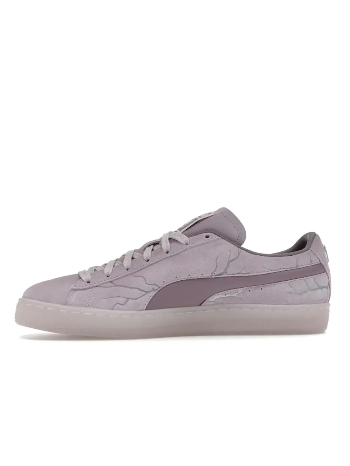 Мужские кроссовки с принтом Puma Suede Pokemon Mewtwo Puma — изображение 3 из 4, фиолетовый/серый