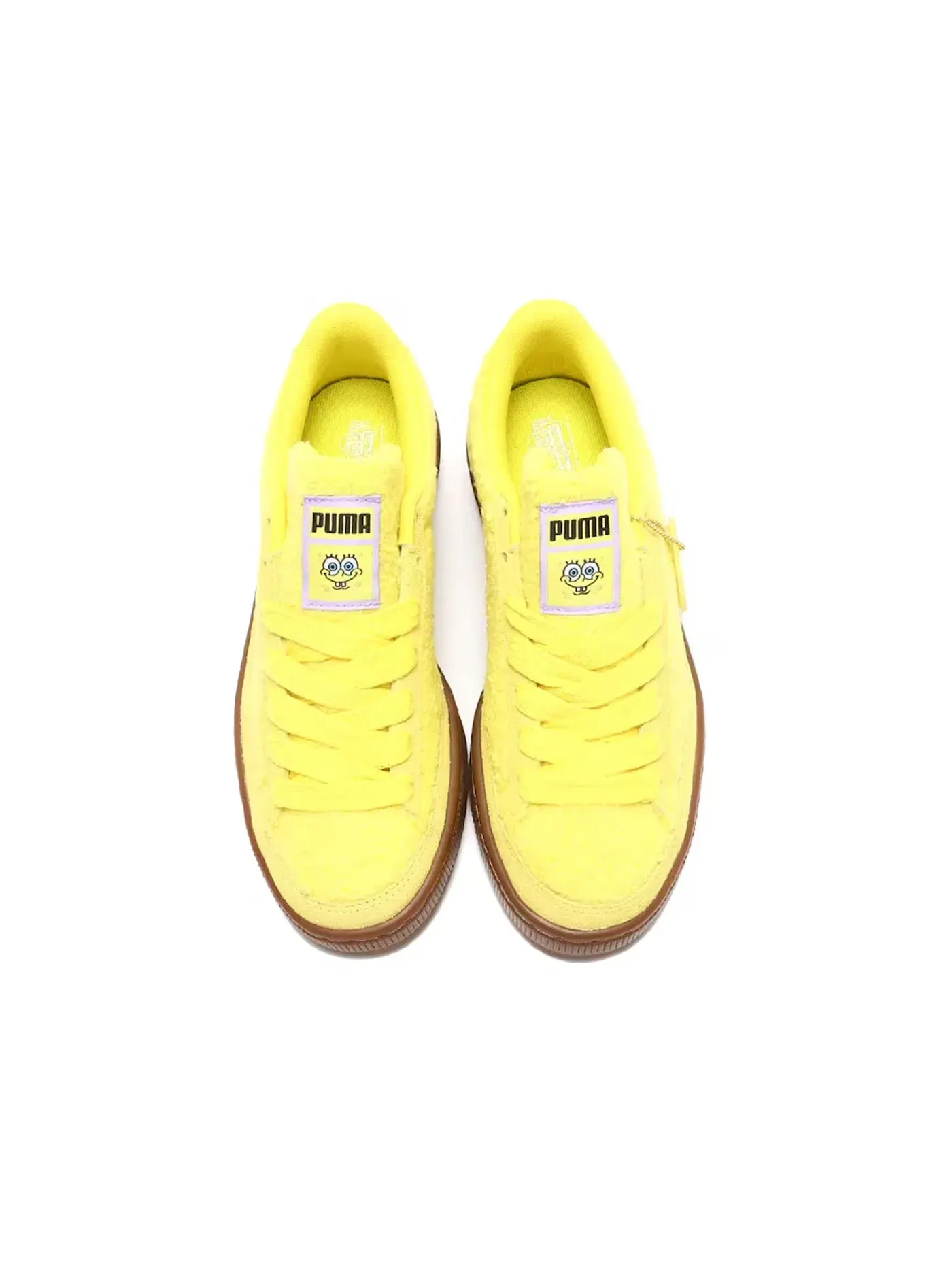 Детские кроссовки на каждый день Puma Suede Spongebob (GS) Puma — изображение 3 из 4, желтый
