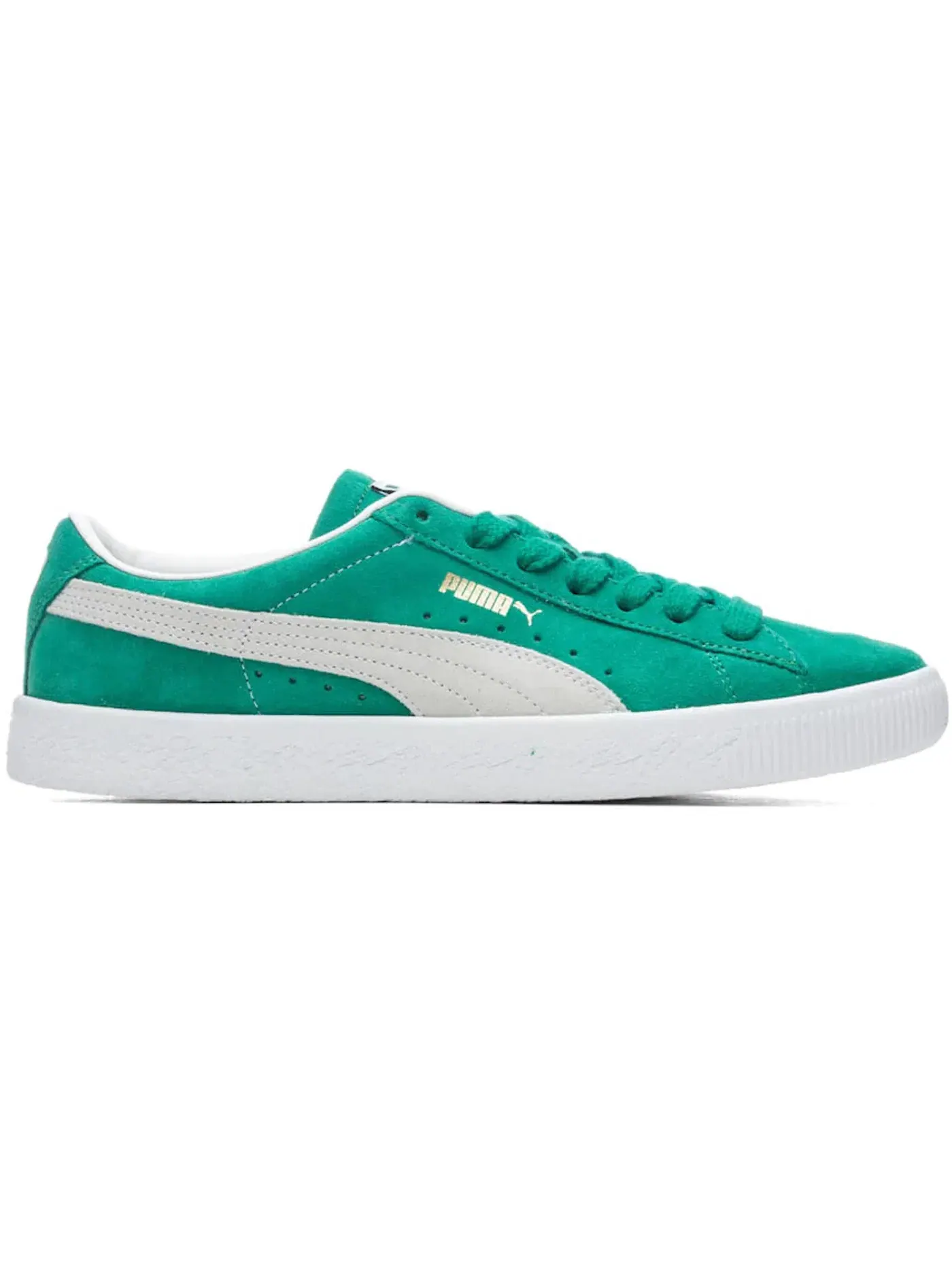 Мужские кроссовки кожаные Puma Suede Vintage Puma — изображение 1 из 1, зеленый/белый
