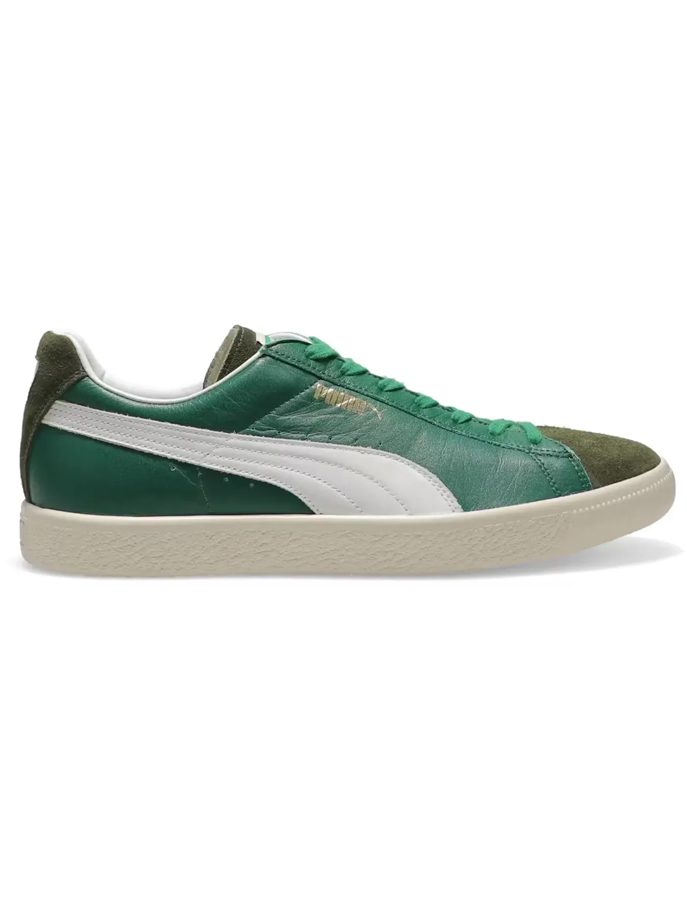 Мужские кроссовки на шнуровке Puma Suede VTG Puma — изображение 1 из 1, зеленый белый кремовый