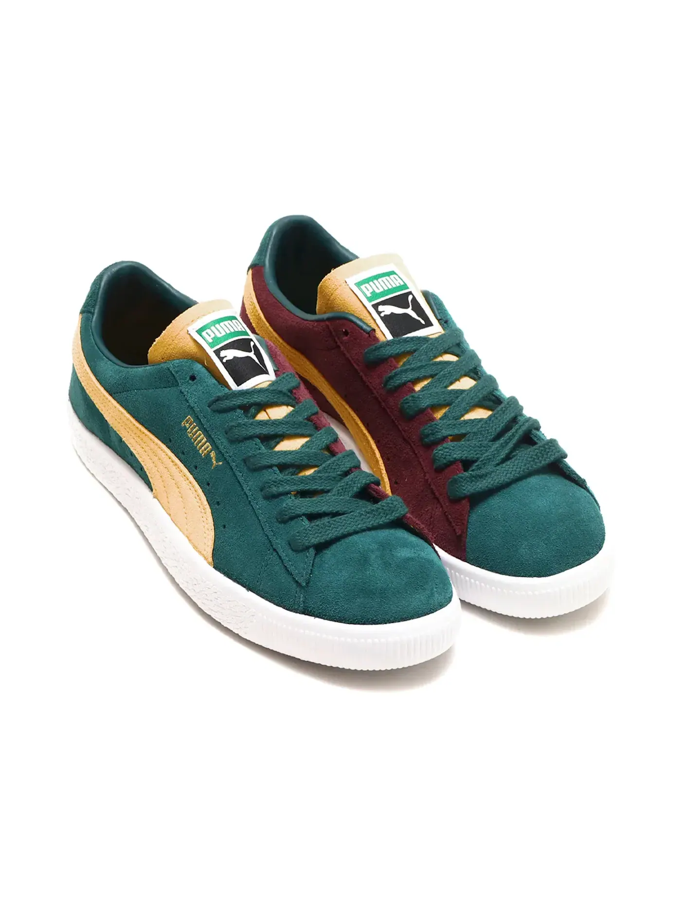 Мужские кроссовки Lifestyle Puma Suede VTG Puma — изображение 1 из 1, зеленый//желтый