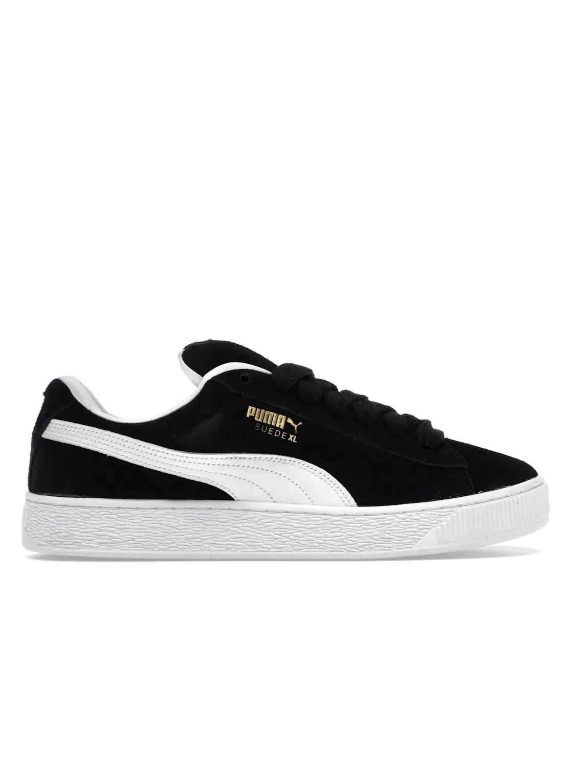 Мужские кроссовки lifestyle с высокой подошвой Puma Suede XL — изображение 1 из 4, черный/белый