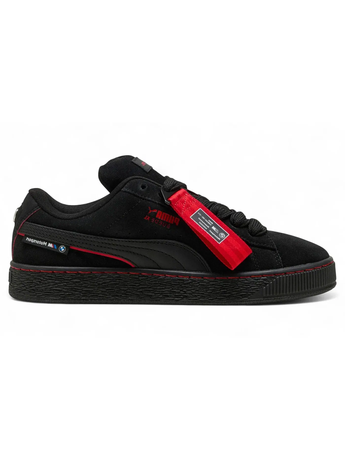 Мужские кроссовки Lifestyle Puma Suede XL Puma — изображение 1 из 1, черный/красный