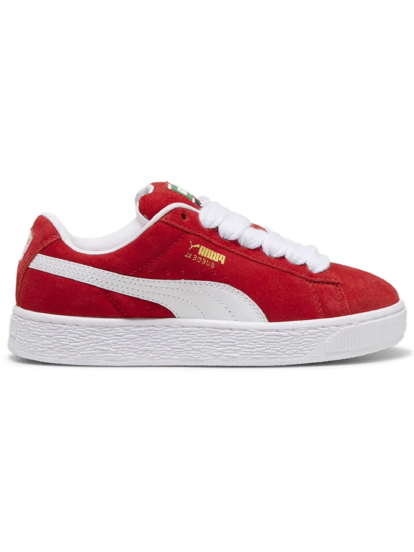 Детские кроссовки для мальчиков и девочек с замшевым верхом Puma Suede XL — изображение 1 из 1, красный/белый