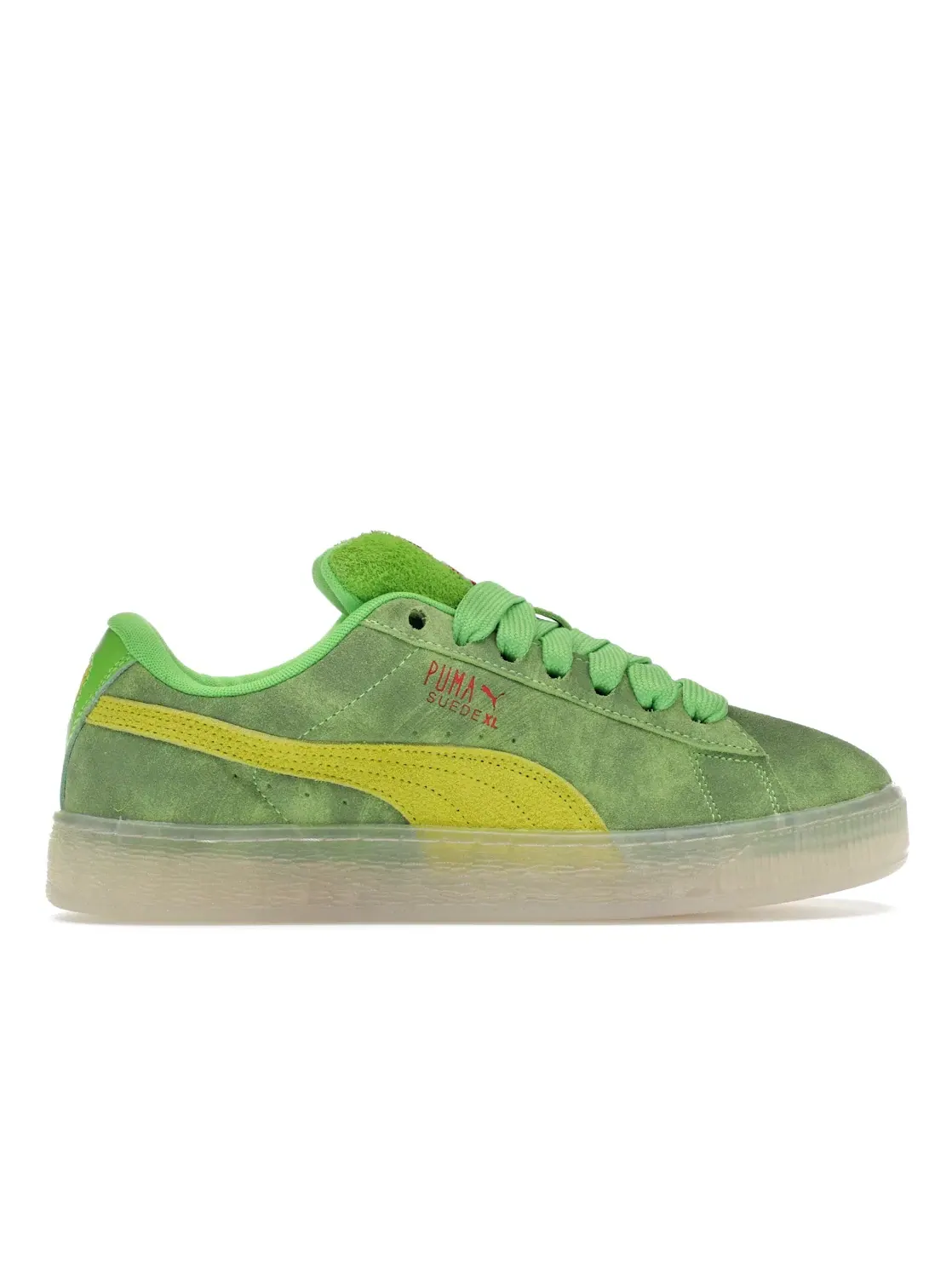 Мужские кроссовки замшевые Puma Suede XL Puma — изображение 1 из 4, зеленый//белый