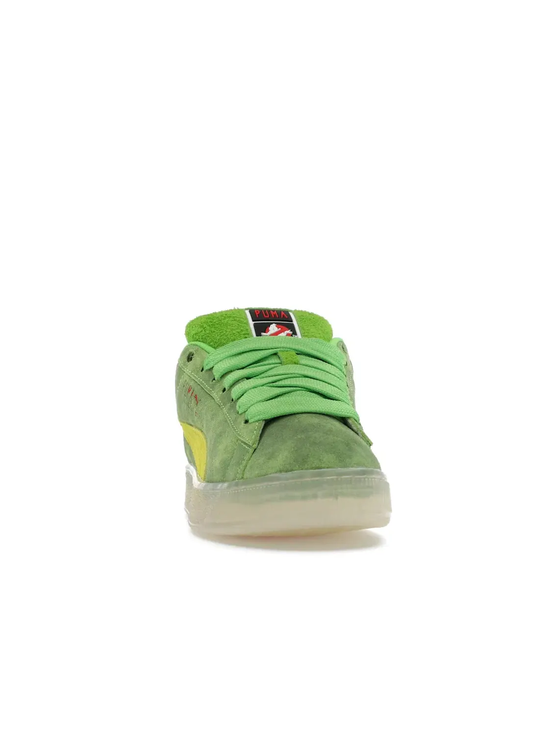 Мужские кроссовки замшевые Puma Suede XL Puma — изображение 2 из 4, зеленый//белый
