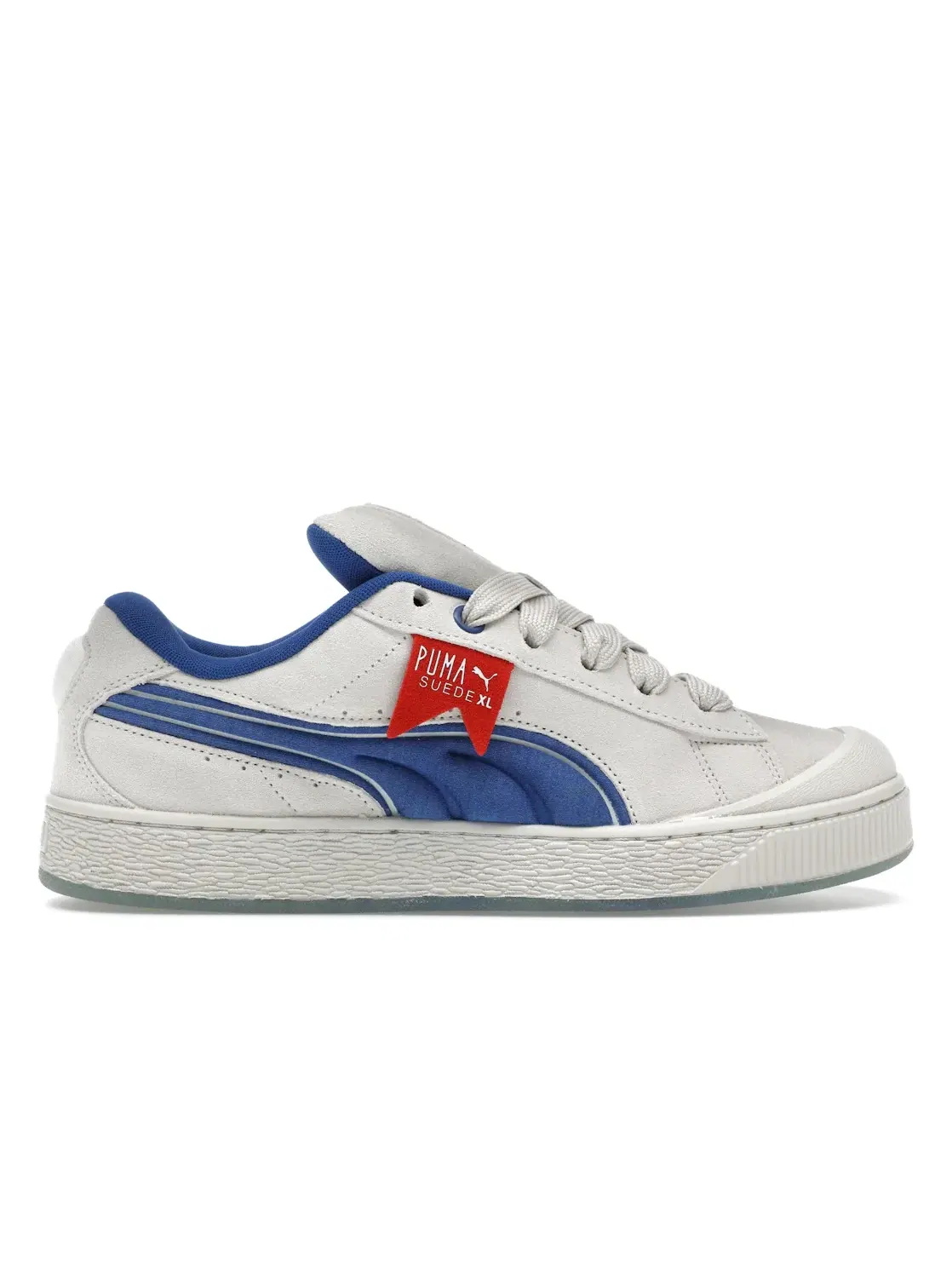 Мужские кроссовки для повседневной носки Puma Suede XL Puma — изображение 1 из 4, белый//красный