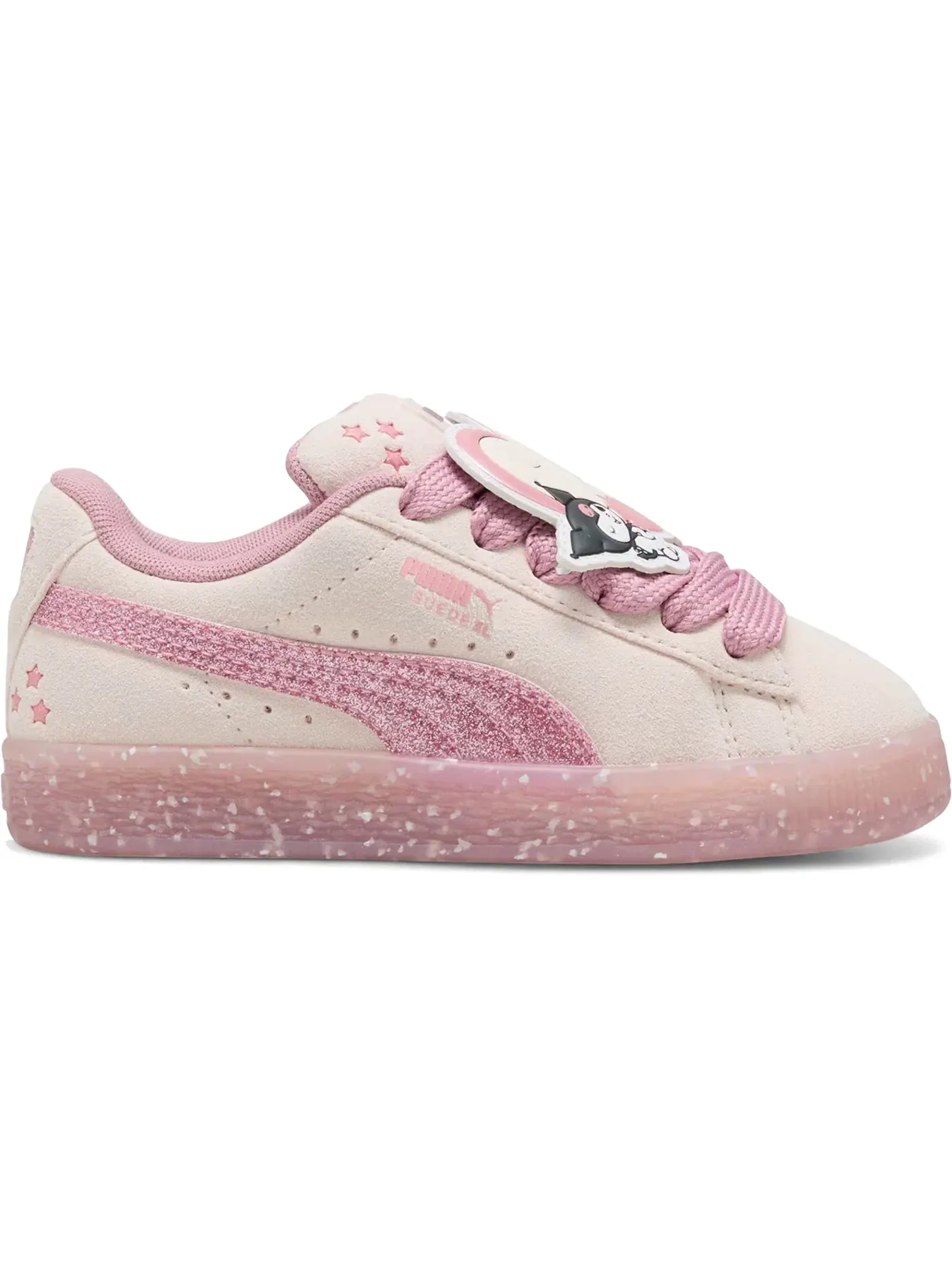 Детские кроссовки с принтом Puma Suede XL Puma — изображение 1 из 1, розовый