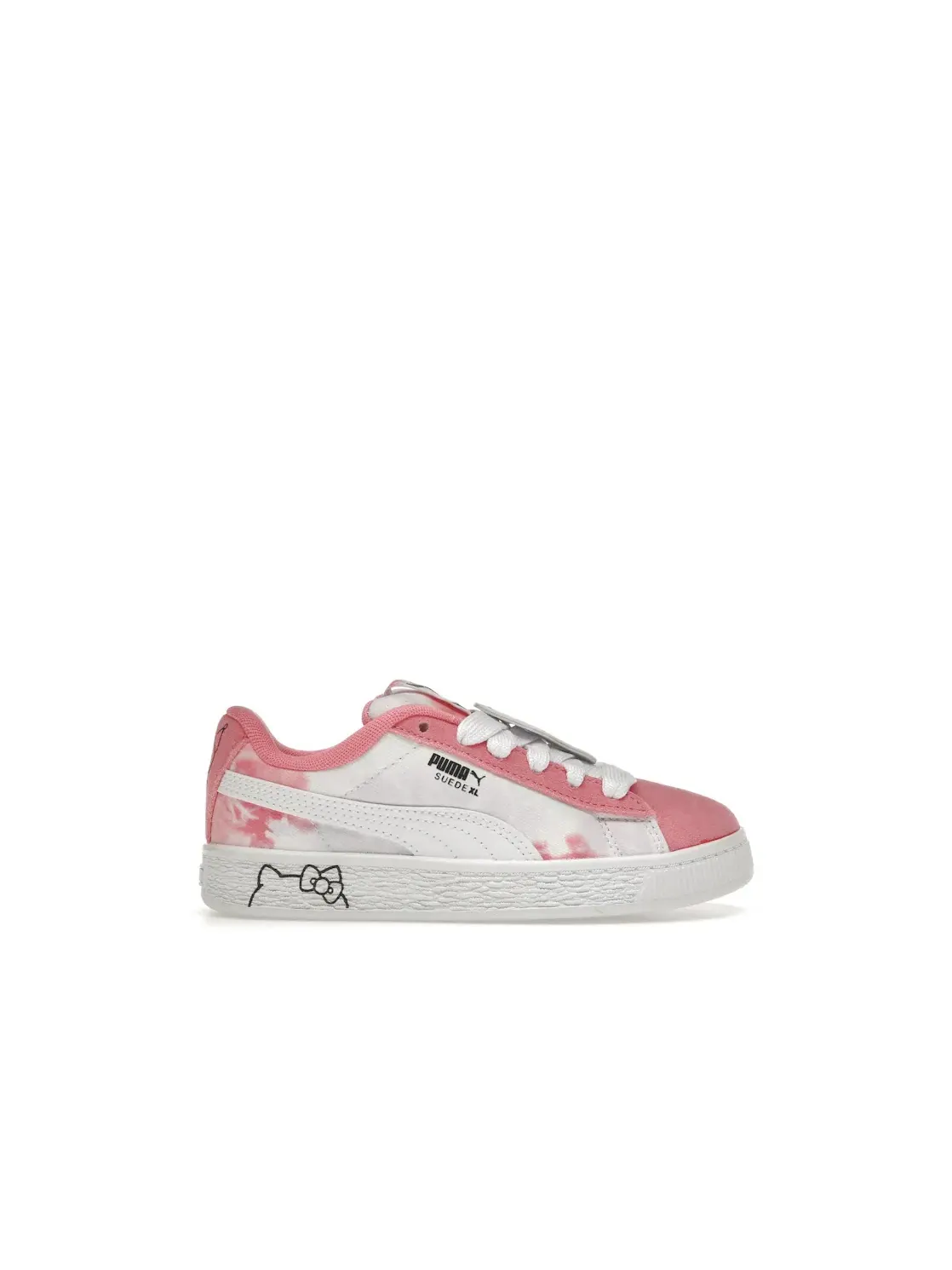 Детские кроссовки с принтом Puma Suede XL Puma — изображение 1 из 4, розовый/синий