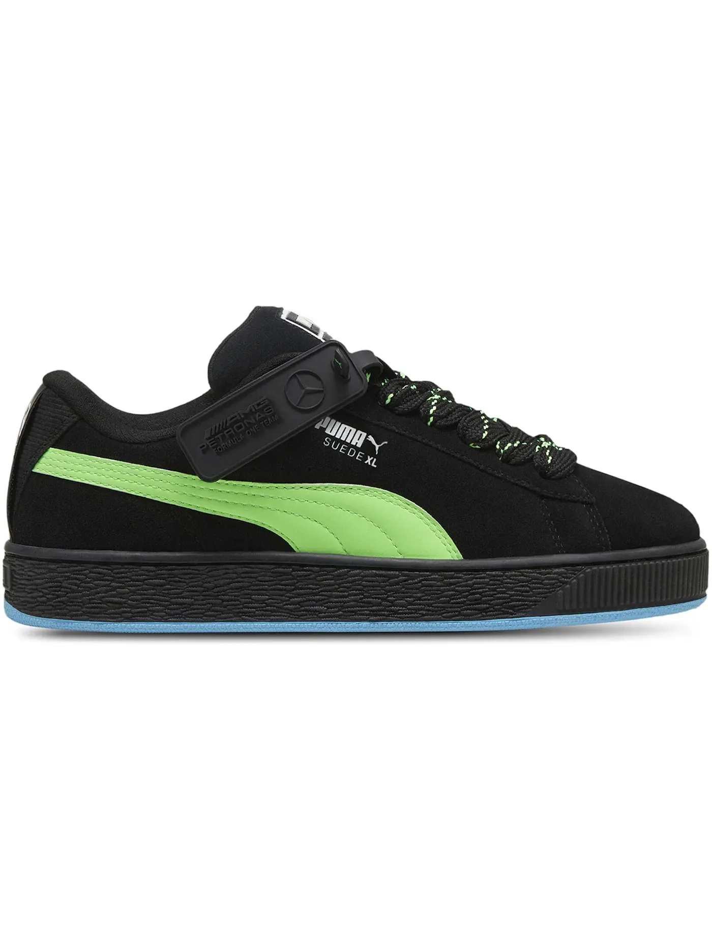 Мужские кроссовки Lifestyle Puma Suede XL Puma — изображение 1 из 1, зеленый/черный