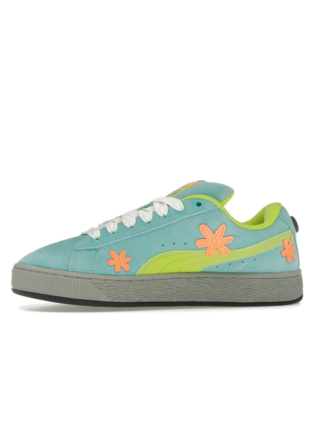 Мужские кроссовки Lifestyle Puma Suede XL Puma — изображение 3 из 4, синий/оранжевый/зеленый