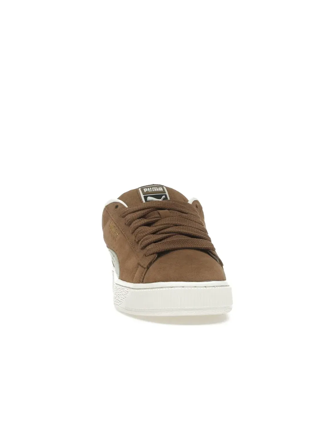 Мужские кроссовки на шнуровке Puma Suede XL Puma — изображение 2 из 4, бежевый белый