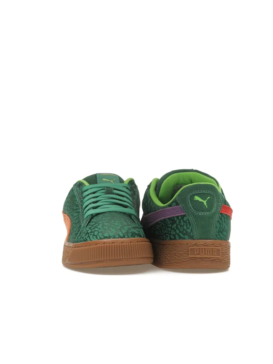 Мужские кроссовки с принтом Puma Suede XL Puma — изображение 2 из 4, зеленый/фиолетовый