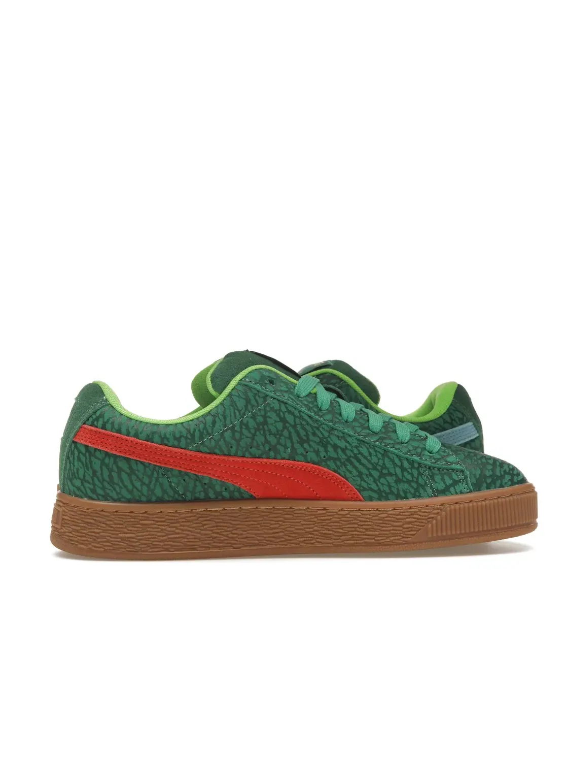 Мужские кроссовки с принтом Puma Suede XL Puma — изображение 3 из 4, зеленый/фиолетовый