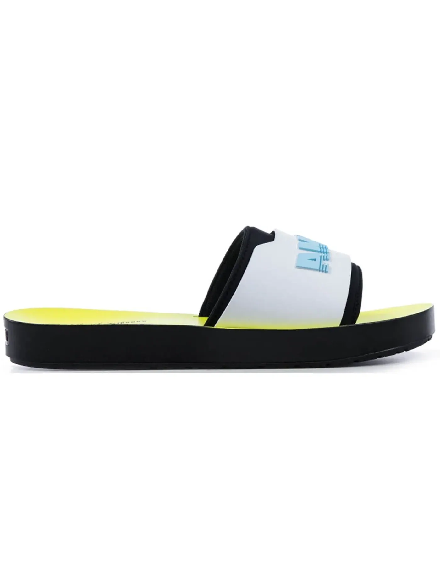 Женские сандалии-слайды Rihanna Fenty Puma Surf Slide Puma Black/Puma White-Safety Yellow — изображение 1 из 1