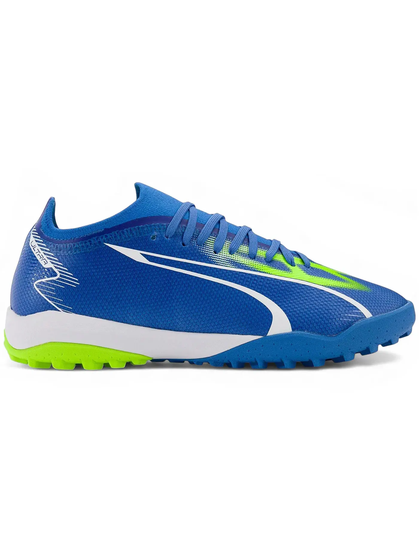 Мужские кроссовки для бега с длинным шнурком Puma Ultra Match TT — изображение 1 из 1, синий/белый/зеленый