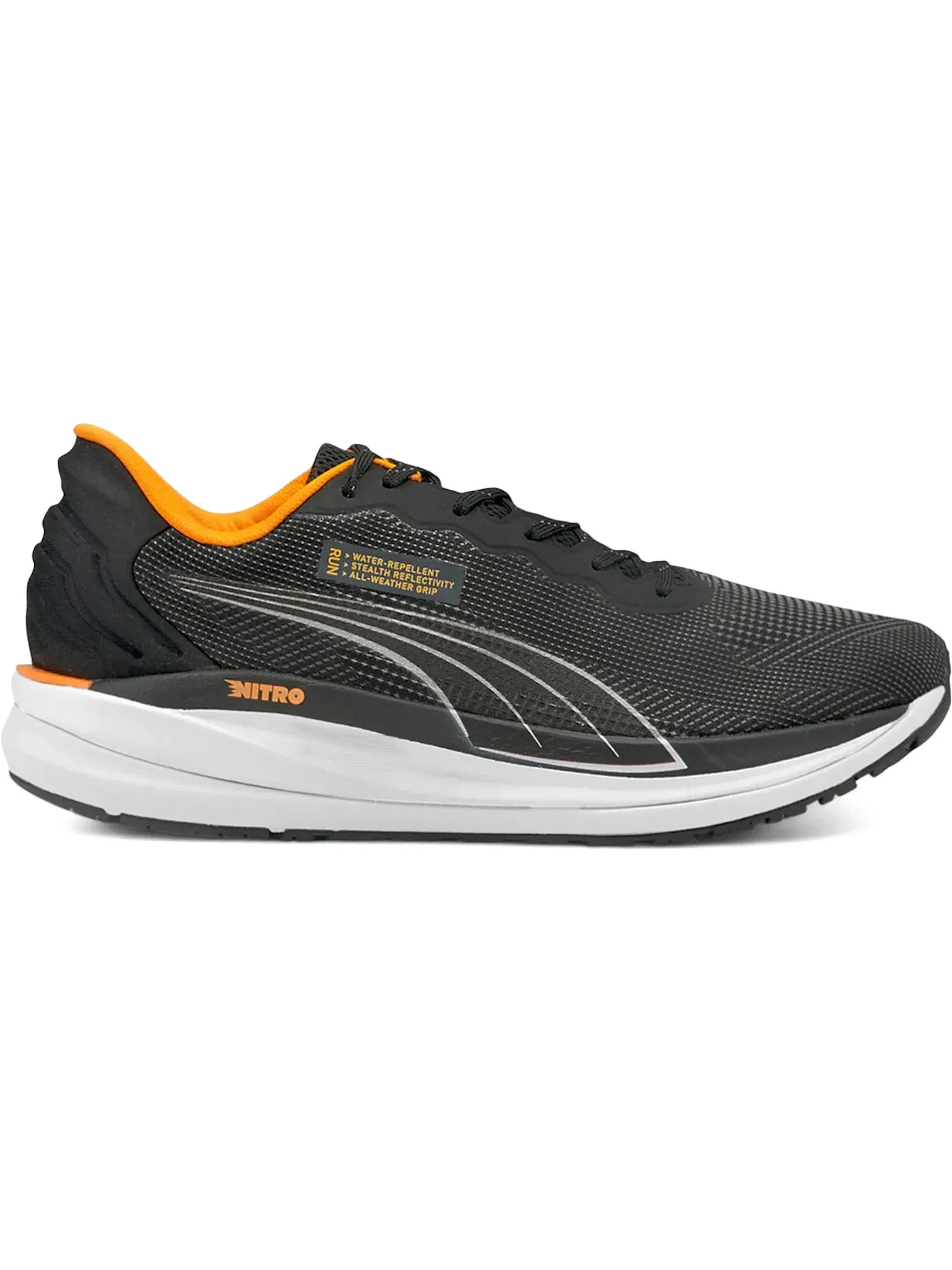 Мужские кроссовки для бега Puma Velocity Nitro WTR — изображение 1 из 1, черный оранжевый