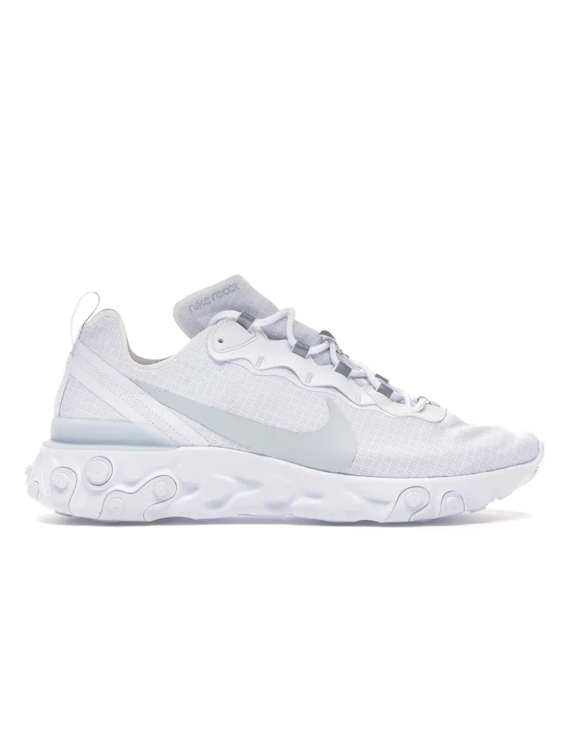 Мужские кроссовки Lifestyle с сетчатым верхом Nike React Element 55 SE — изображение 1 из 4, белый платиновый