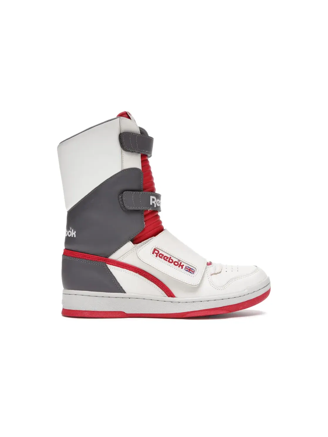 Кроссовки мужские Reebok Alien Stomper Lifestyle, высокие — изображение 1 из 4, кремовый белый/красный