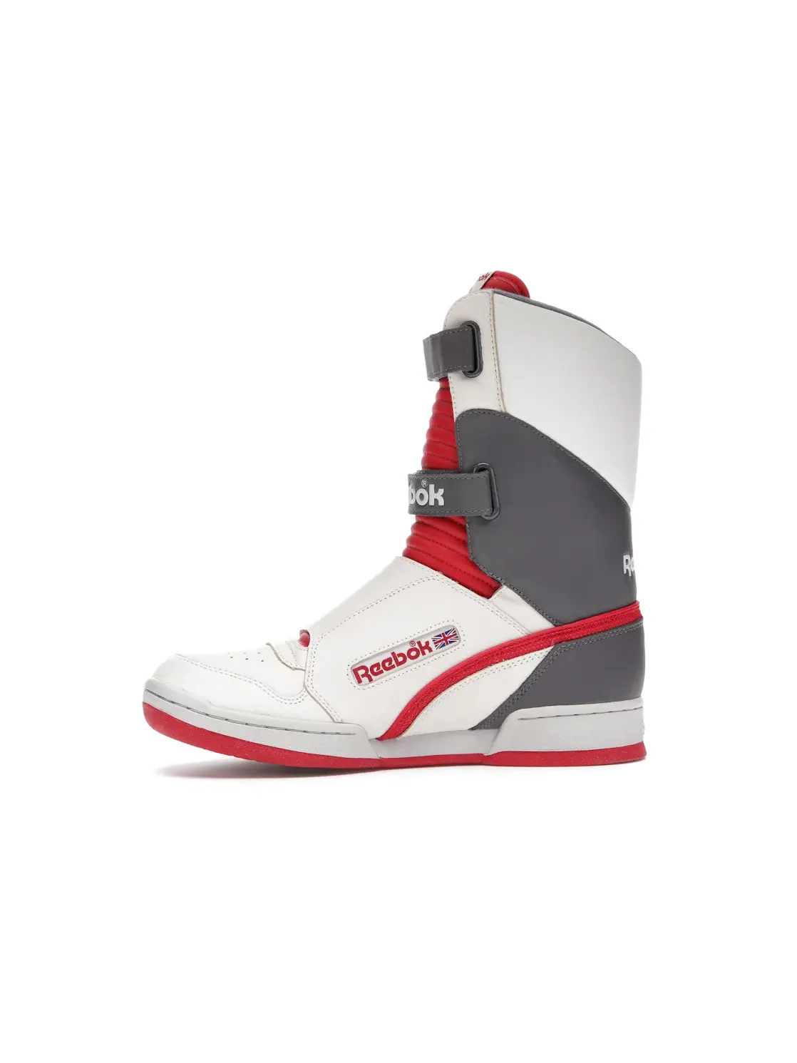 Кроссовки мужские Reebok Alien Stomper Lifestyle, высокие — изображение 3 из 4, кремовый белый/красный