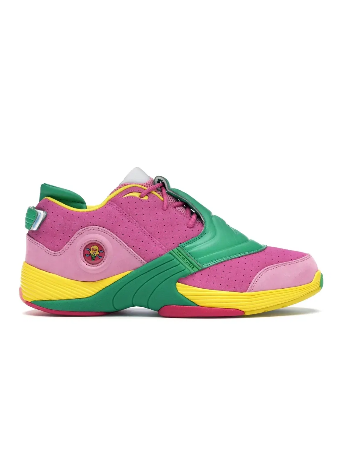 Кроссовки Reebok Answer 5 BBC Icecream ComplexCon (2019) — изображение 1 из 4, розовый/зеленый-желтый