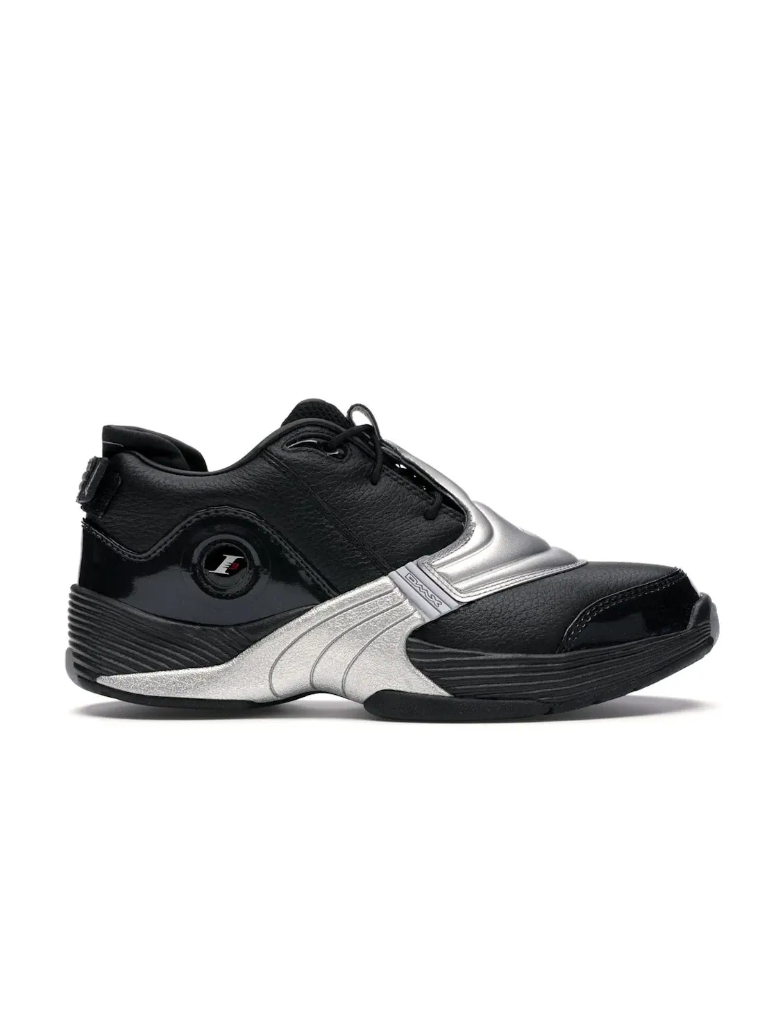Кроссовки мужские Reebok Answer 5, с серебристыми вставками — изображение 1 из 4, черный/серебристый