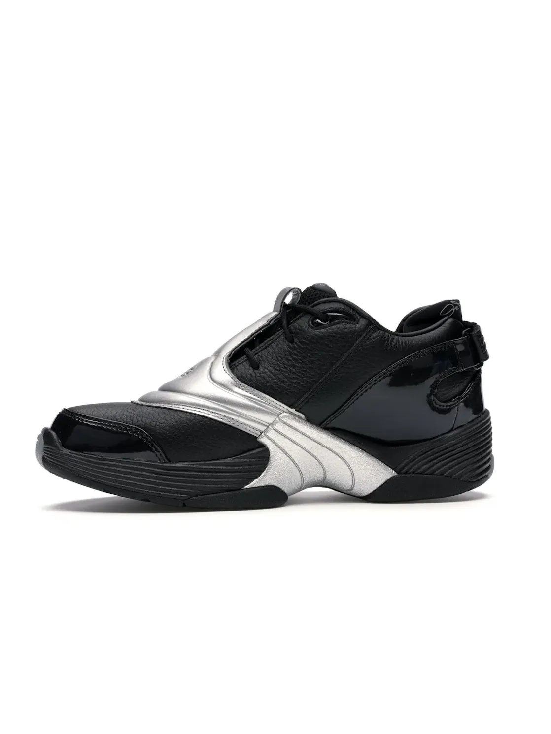 Кроссовки мужские Reebok Answer 5, с серебристыми вставками — изображение 3 из 4, черный/серебристый