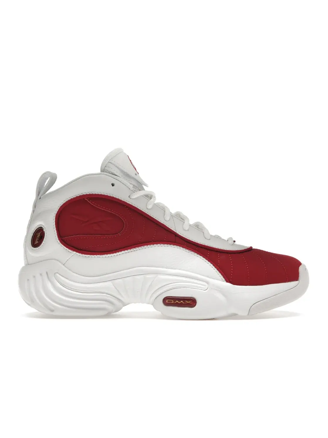 Кроссовки мужские Reebok Answer III Lifestyle, кожаные, с технологией Hexalite — изображение 1 из 4, белый/красный
