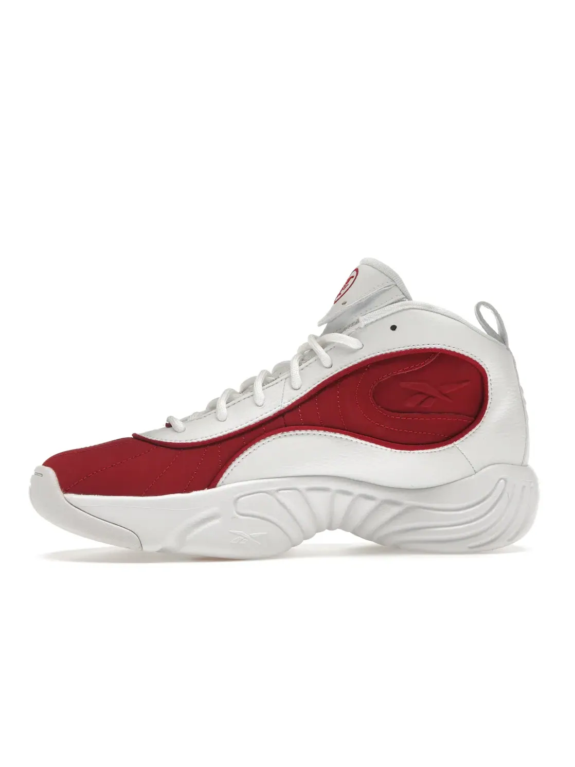 Кроссовки мужские Reebok Answer III Lifestyle, кожаные, с технологией Hexalite — изображение 3 из 4, белый/красный