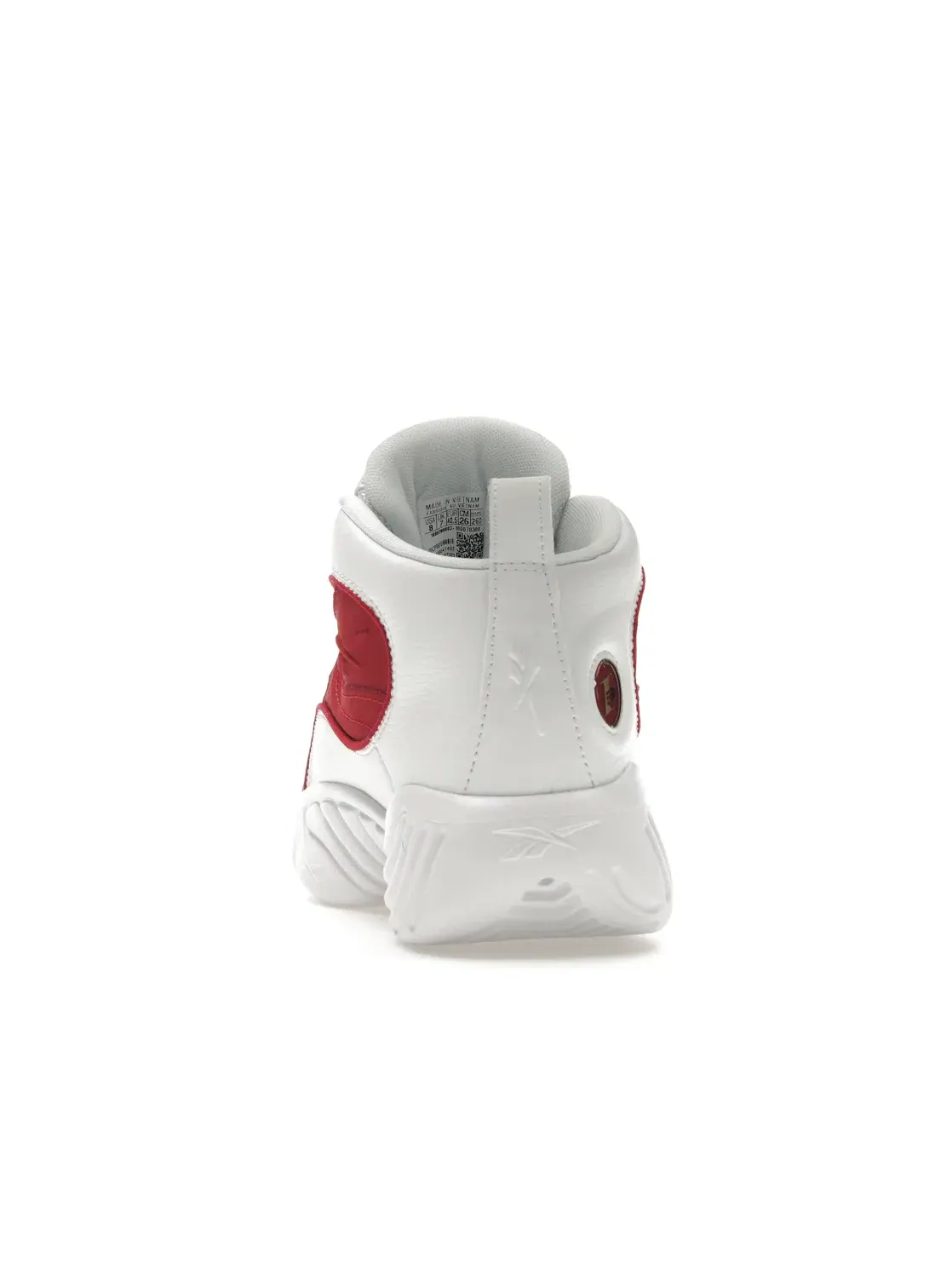Кроссовки мужские Reebok Answer III Lifestyle, кожаные, с технологией Hexalite — изображение 4 из 4, белый/красный