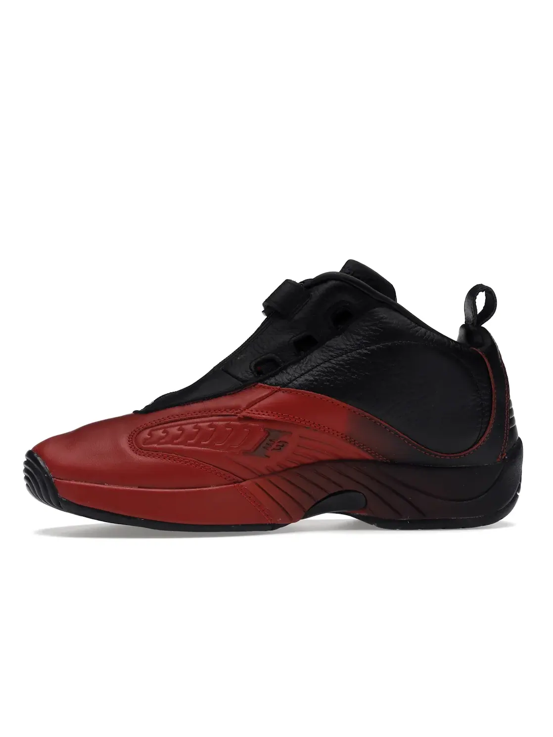 Кроссовки мужские Reebok Answer IV Lifestyle, кожаные, амортизирующие — изображение 3 из 4, черный/красный-красный