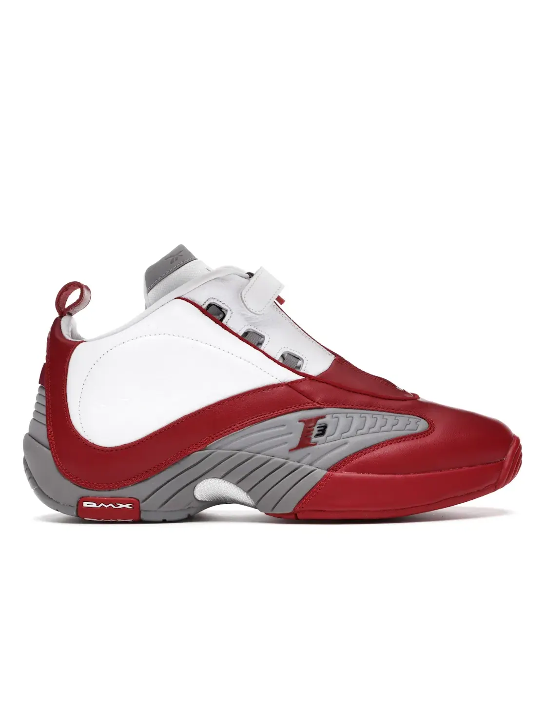 Кроссовки мужские Reebok Answer IV OG, White/Red-Grey, с замком на молнии — изображение 1 из 4, белый/красный-серый