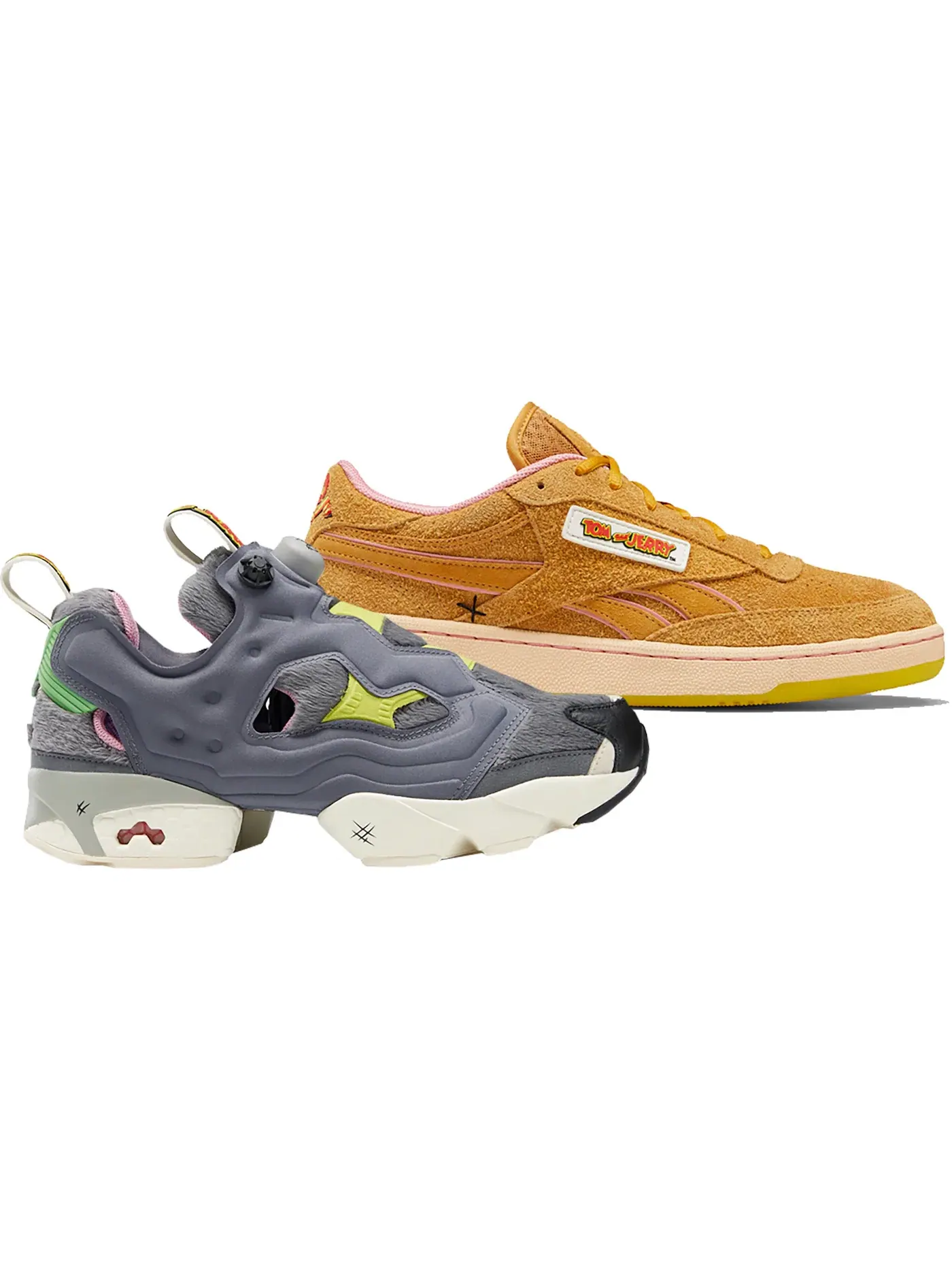 Кроссовки мужские Reebok x Bait Lifestyle с принтом — изображение 2 из 2, серый/коричневый