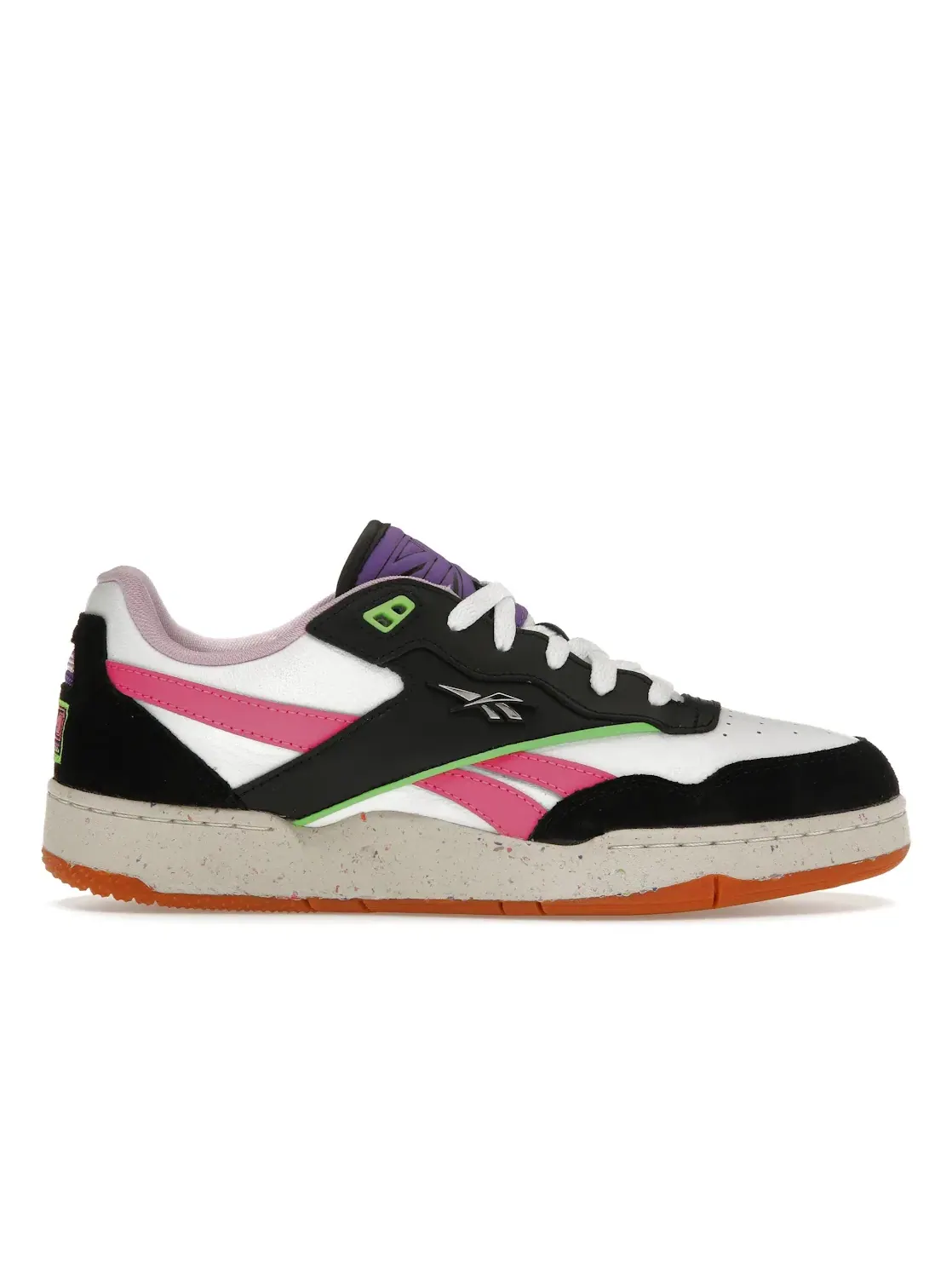 Кроссовки мужские Reebok BB 4000 II Lifestyle, кожаные — изображение 1 из 4, черный/белый/розовый