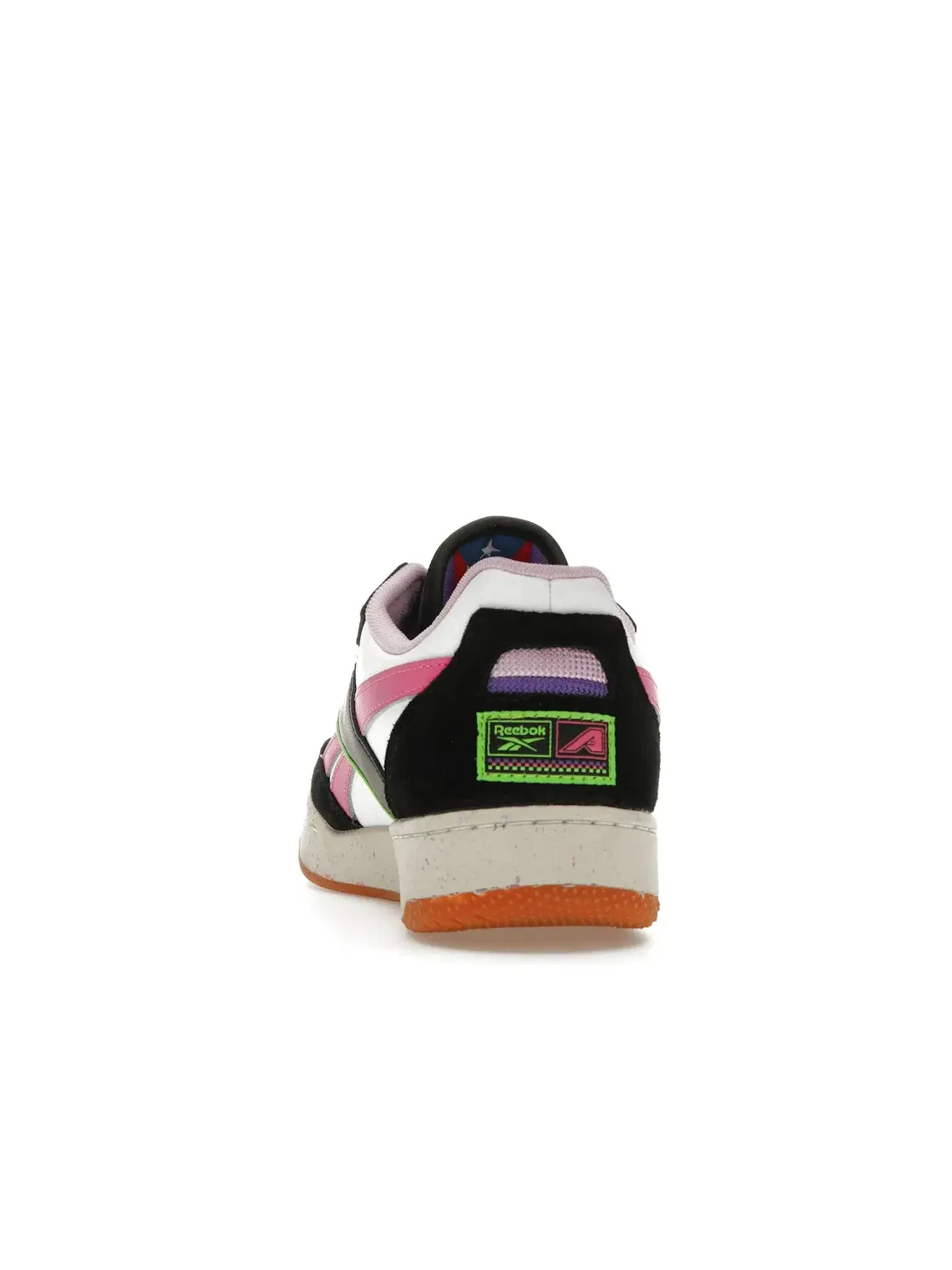 Кроссовки мужские Reebok BB 4000 II Lifestyle, кожаные — изображение 4 из 4, черный/белый/розовый