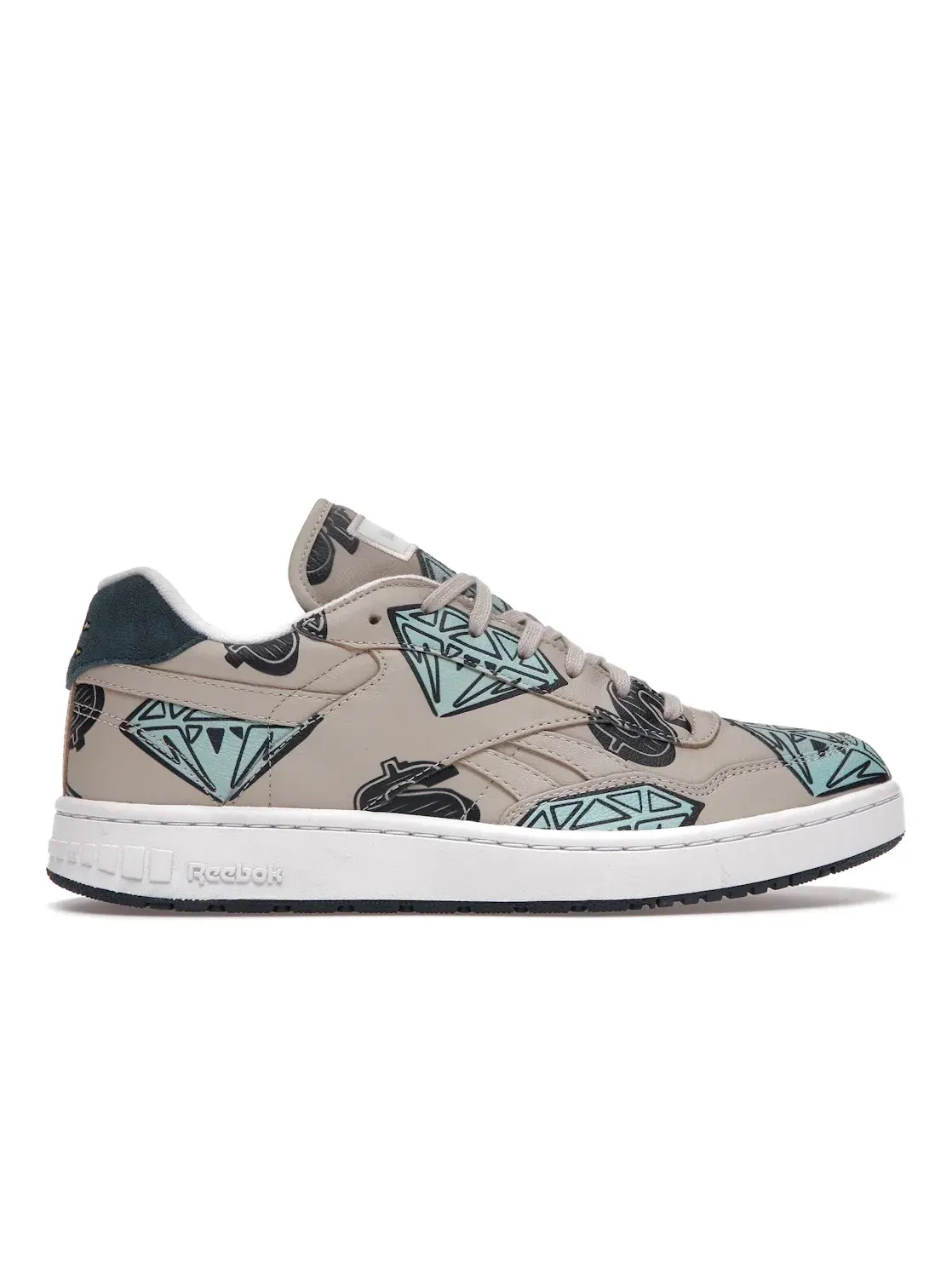 Кроссовки мужские Reebok BB 4000 Mu, с принтом Diamonds & Dollars, Stucco/Pantone-Pantone — изображение 1 из 4