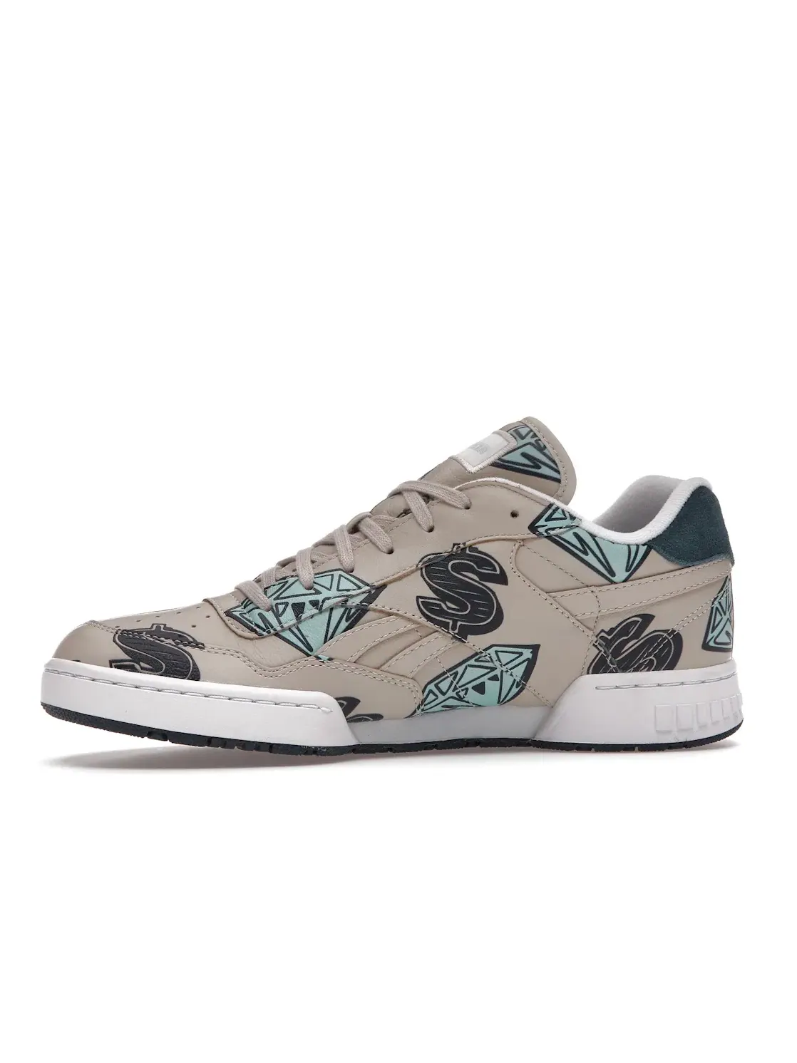 Кроссовки мужские Reebok BB 4000 Mu, с принтом Diamonds & Dollars, Stucco/Pantone-Pantone — изображение 3 из 4