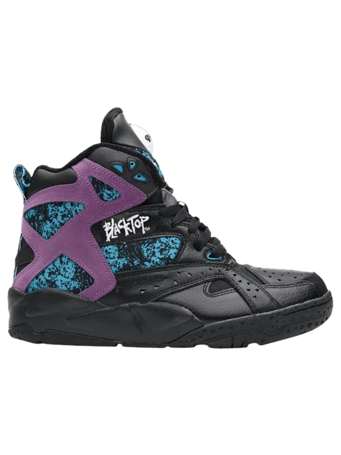 Кроссовки мужские Reebok Blacktop Battleground, Lifestyle — изображение 1 из 1, черный/фиолетовый