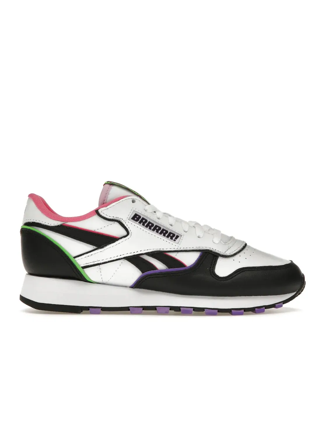 Кроссовки Reebok Classic Leather Lifestyle, кожаные — изображение 1 из 4, черный/белый/розовый