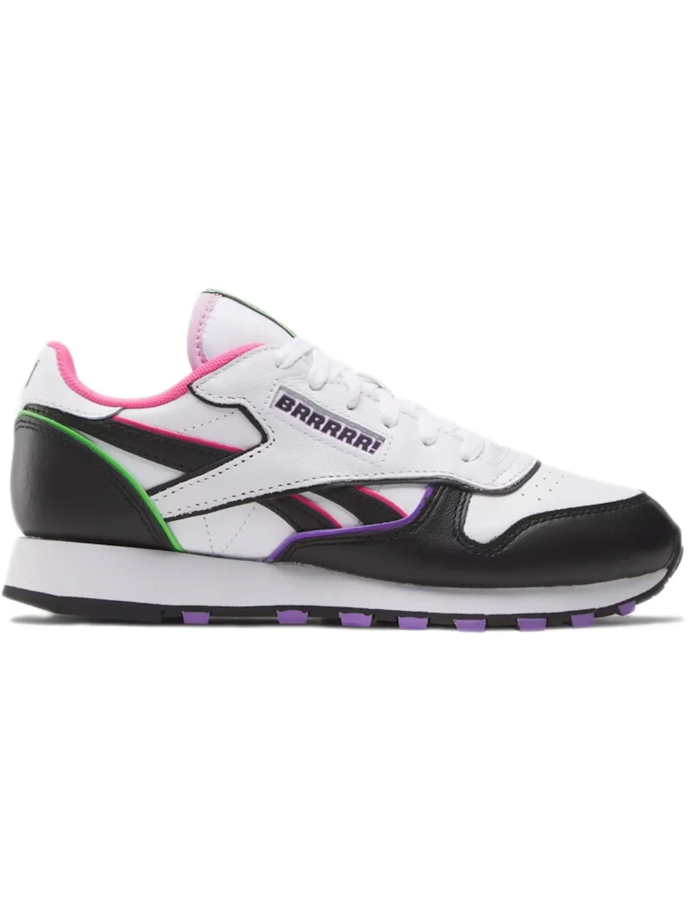 Кроссовки Reebok Classic Leather ANUEL AA, Lifestyle — изображение 1 из 1, черный/белый/розовый